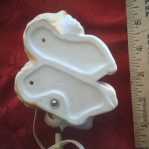 ⚜️ Angel Bisque Lamp Pair Light Vintage  Works Great RARE - Picture 4 of 16